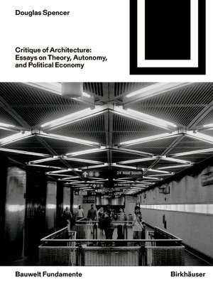 cover image of Critique of Architecture